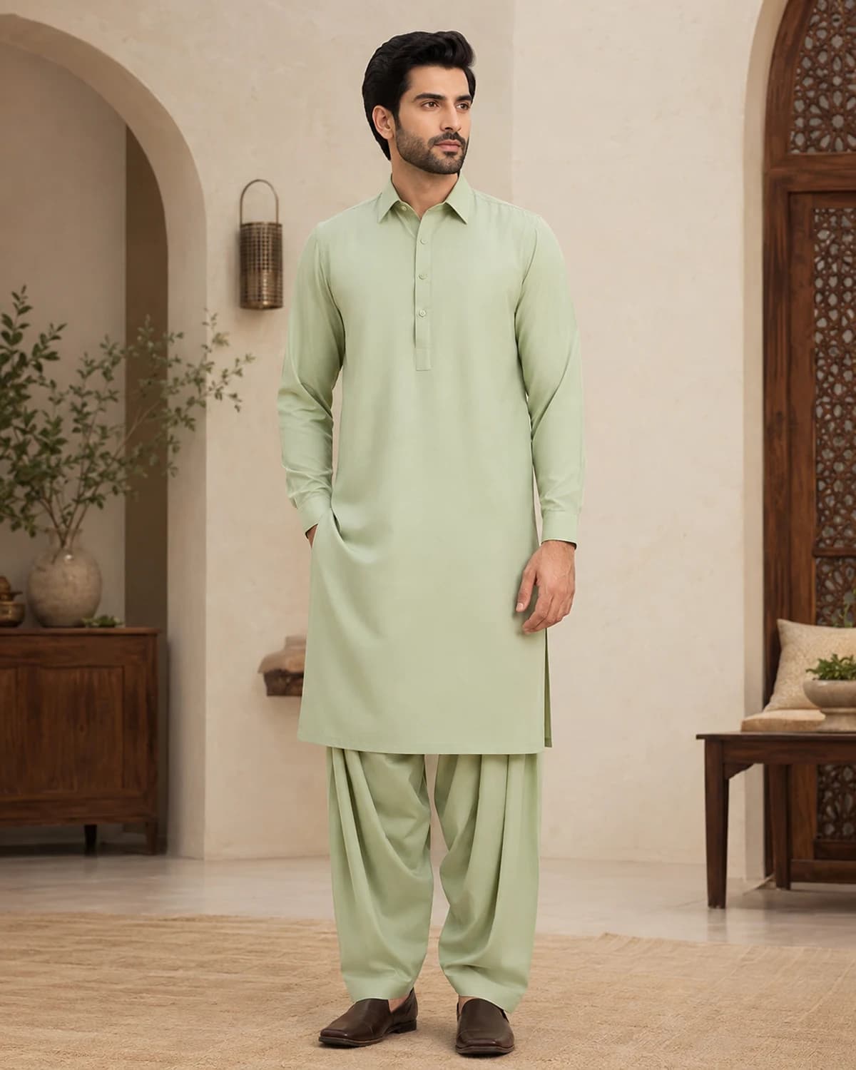 Haris Pistachio Wash-and-Wear